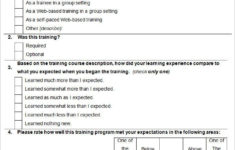 Training Feedback Form For Employees What Makes Training