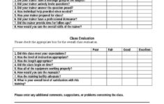 Wonderful Training Evaluation Form Templates In PDF Or