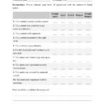 Workshop Evaluation Form Download Printable PDF